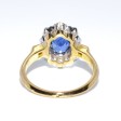 Bagues de fiançailles - Bague pompadour saphir et diamants