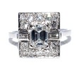 Bijoux anciens - Bague art déco diamants