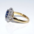 Bagues de fiançailles - Bague pompadour saphir et diamants