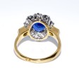 Bagues de fiançailles - Bague pompadour saphir et diamants