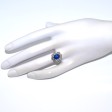 Bagues de fiançailles - Bague pompadour saphir et diamants