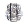 Bijoux anciens - Bague art déco diamants