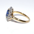 Bagues de fiançailles - Bague pompadour saphir et diamants