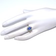 Bagues de fiançailles - Bague pompadour saphir et diamants