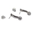 Bijoux anciens - Boucles d'oreilles diamants 