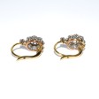 Bijoux anciens - Boucles d'oreilles dormeuses marguerites diamants
