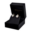 Bijoux anciens - Boucles d'oreilles dormeuses marguerites diamants