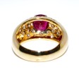 Bijoux Récents - Bague jonc rubis et diamants