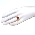 Bijoux Récents - Bague jonc rubis et diamants