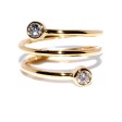 Bagues de fiançailles - Bague en or et diamants