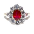 Bagues de fiançailles - Bague Pompadour rubis et diamants