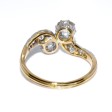 Bijoux anciens - Bague toi et moi diamants 