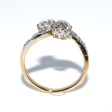 Bijoux anciens - Bague toi et moi diamants 