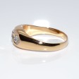Bijoux anciens - Bague jonc trilogie diamants