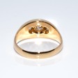 Bijoux anciens - Bague jonc trilogie diamants