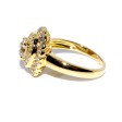 Bijoux anciens - Bague double entourage diamants