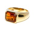 Bijoux anciens - Bague citrine vintage
