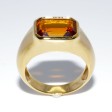 Bijoux anciens - Bague citrine vintage