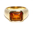Bijoux anciens - Bague citrine vintage