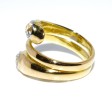 Bijoux anciens - Bague serpent or et diamants