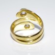Bijoux anciens - Bague serpent or et diamants