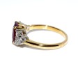 Bagues de fiançailles - Bague rubis birman et diamants