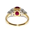 Bagues de fiançailles - Bague rubis birman et diamants