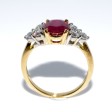 Bagues de fiançailles - Bague rubis birman et diamants