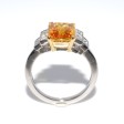 Bagues de fiançailles - Bague saphir jaune et diamants