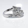 Bijoux anciens - Bague toi et moi diamants 