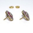 Bijoux anciens - Boucles d'oreilles art déco diamants