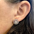 Bijoux anciens - Boucles d'oreilles art déco diamants