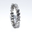 Bagues de fiançailles - Alliance diamants baguettes