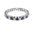Bagues de fiançailles - Alliance américaine diamants et saphirs