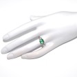 Bagues de fiançailles - Bague trilogie émeraude et diamants