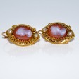 Bijoux anciens - Boucles d'oreilles anciennes camées