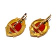 Bijoux anciens - Boucles d'oreilles anciennes camées