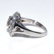 Bijoux anciens - Bague vintage entourage diamants