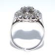 Bijoux anciens - Bague vintage entourage diamants