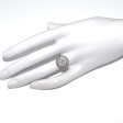 Bijoux anciens - Bague vintage entourage diamants