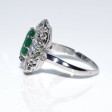 Bagues de fiançailles - Bague Pompadour émeraude et diamants