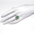 Bagues de fiançailles - Bague Pompadour émeraude et diamants