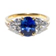 Bagues de fiançailles - Bague saphir et diamants