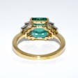 Bagues de fiançailles - Bague émeraude et diamants