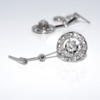 Bijoux anciens - Boucles d'oreilles diamants 