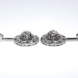 Bijoux anciens - Boucles d'oreilles diamants 
