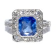 Bagues de fiançailles - Bague saphir et diamants