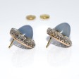Bijoux anciens - Boucles d'oreilles calcédoine et diamants