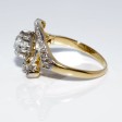 Bijoux anciens - Bague tourbillon diamants 