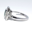 Bagues de fiançailles - Bague émeraude et diamants